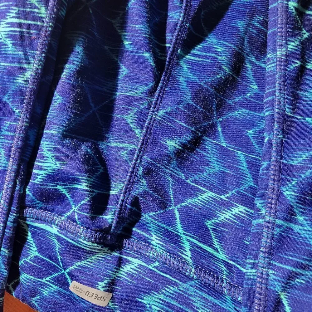 Energy Zone Warm Systems Blue &Teal Activewear Leggings Size Medium
